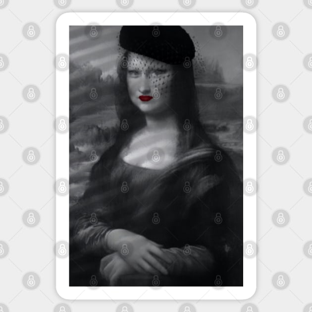 Gioconda - Mona Lisa instagram filters - Noir Sticker by Uwaki